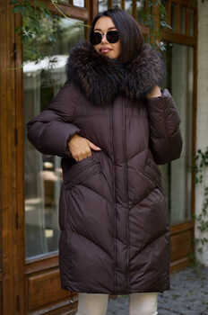 Длинная зимняя куртка Vo tarun на натуральном пуху