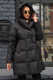 Модный пуховик с накладными карманами